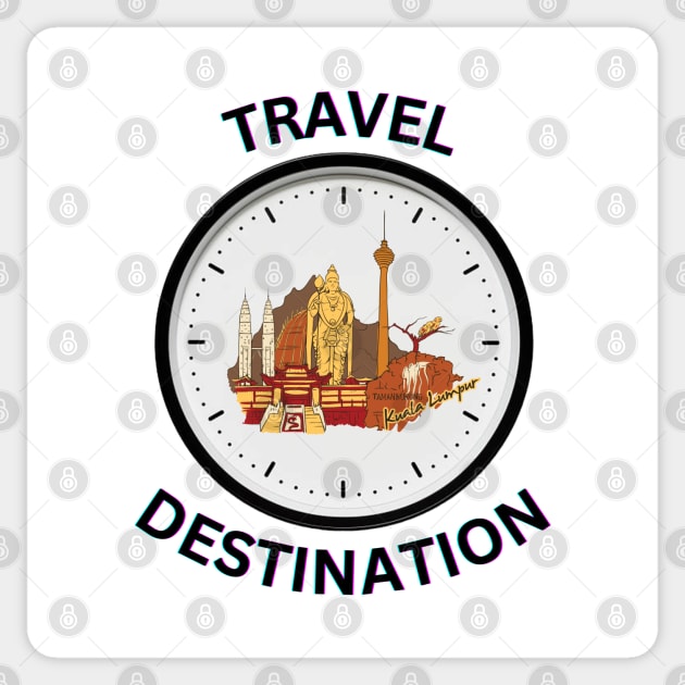 Travel to Kuala Lumpur Sticker by Voxen X